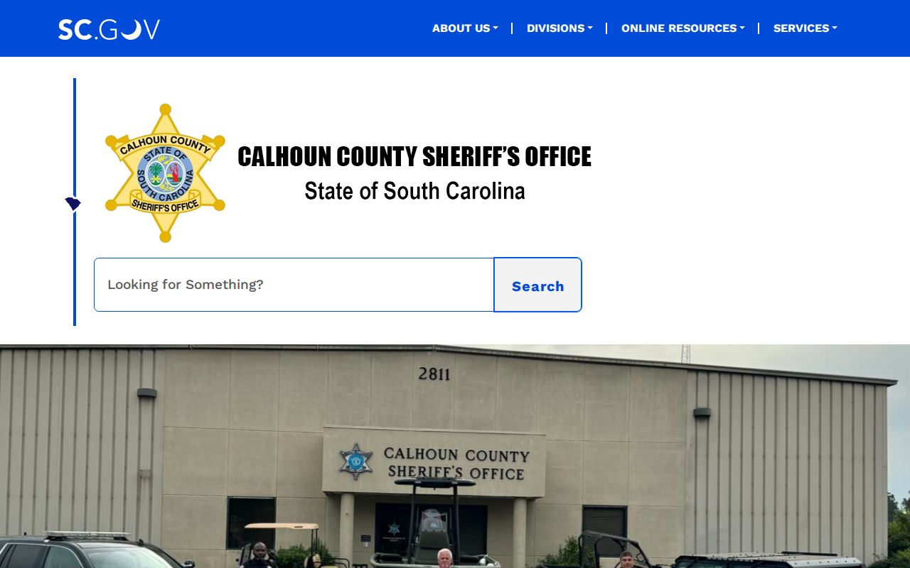 Calhoun County Sheriff official arrest-record access context